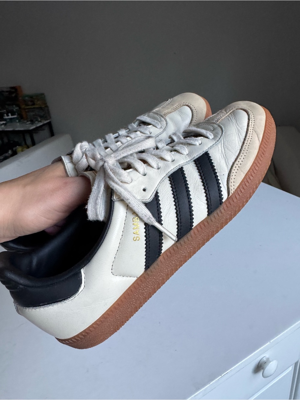 adidas Samba OG Cream White Black Gum – Women’s Size 9